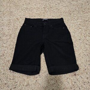 DKNY Jeans Black Denim Bermuda Shorts Womens Size 4 NWOT